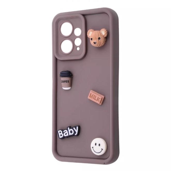 Чохол Pretty Toys для Xiaomi Redmi Note 12 4G (Brown/baby milk)