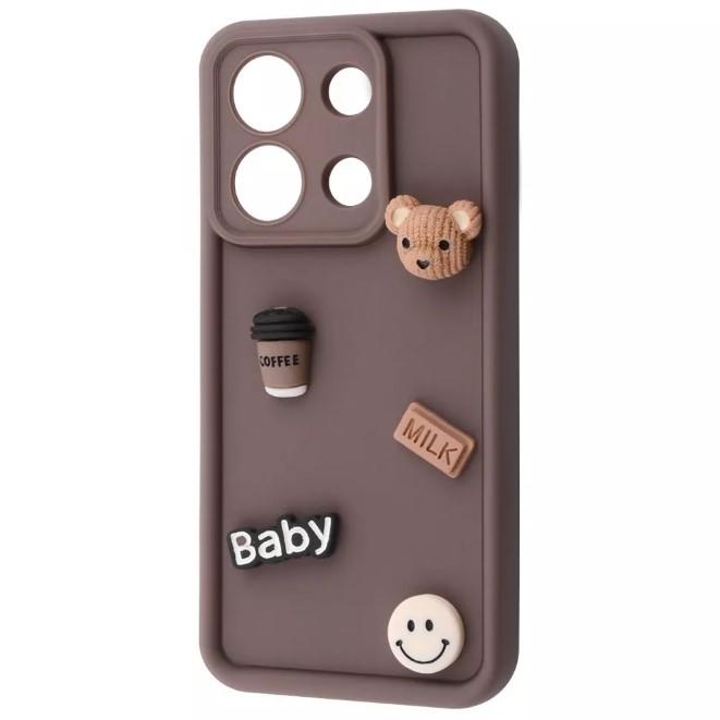 Чохол Pretty Toys для Xiaomi Redmi Note 13 4G  (Brown/baby milk)