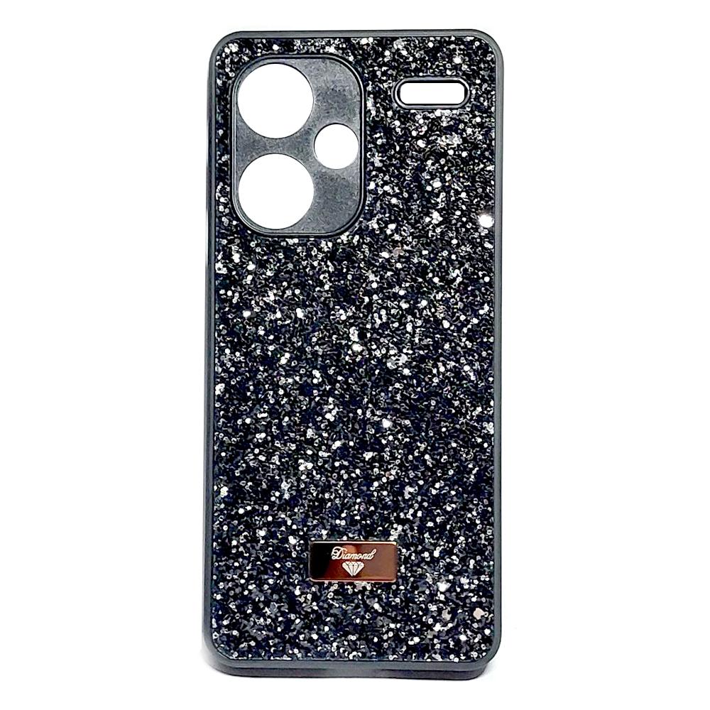Накладка Bling Grainy Diamond Separate Camera для Xiaomi Note 13 Pro Plus (Чорна)