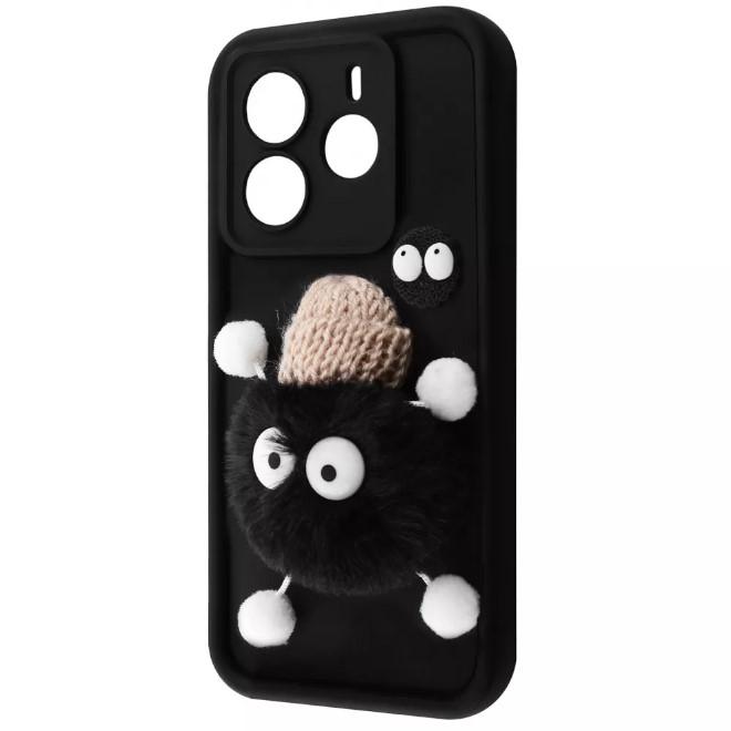 Чохол Pretty Toys для Xiaomi Redmi Note 14 4G (black/fluffy black)