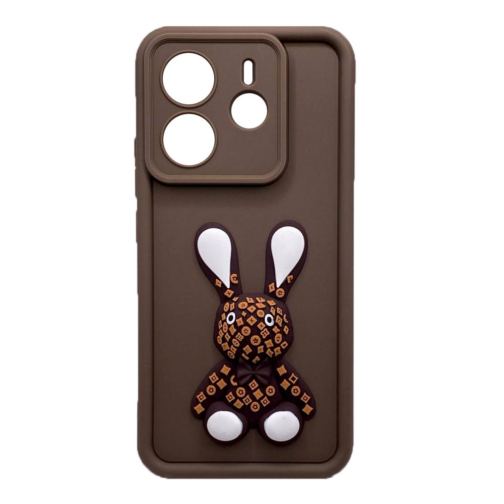 Чохол Pretty Toys для Xiaomi Redmi Note 14 4G (brown/rabbit)