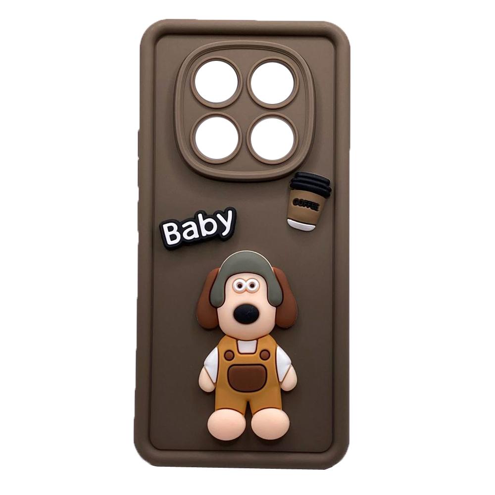 Чохол Pretty Toys для Xiaomi Redmi Note 14 Pro 4G (brown/baby)