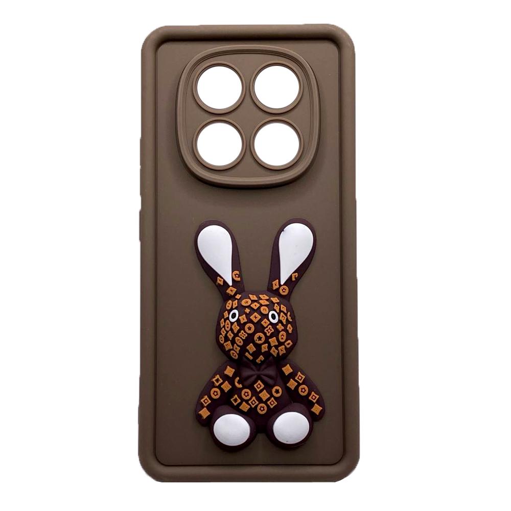 Чохол Pretty Toys для Xiaomi Redmi Note 14 Pro 4G (brown/rabbit)