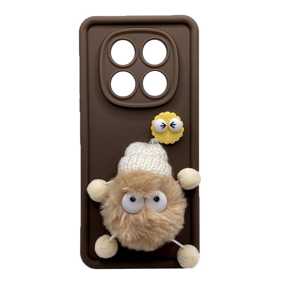 Чохол Pretty Toys для Xiaomi Redmi Note 14 Pro 4G (brown/fluffy white)