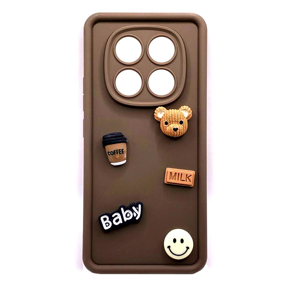 Чохол Pretty Toys для Xiaomi Redmi Note 14 Pro 4G (brown/bear)