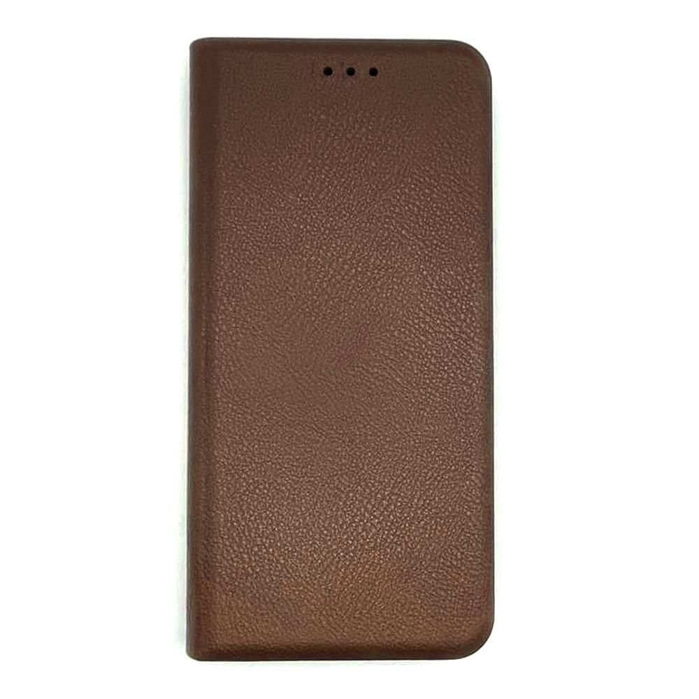 Книжка LEATHER для Xiaomi Redmi Note 14 Pro 4g коричнева