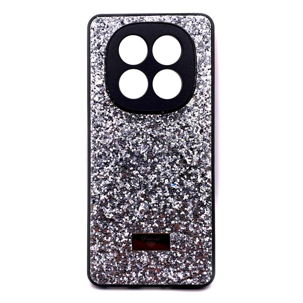 Накладка Bling Grainy Diamond Separate Camera для Xiaomi Note 14 Pro Plus (Срібляста)