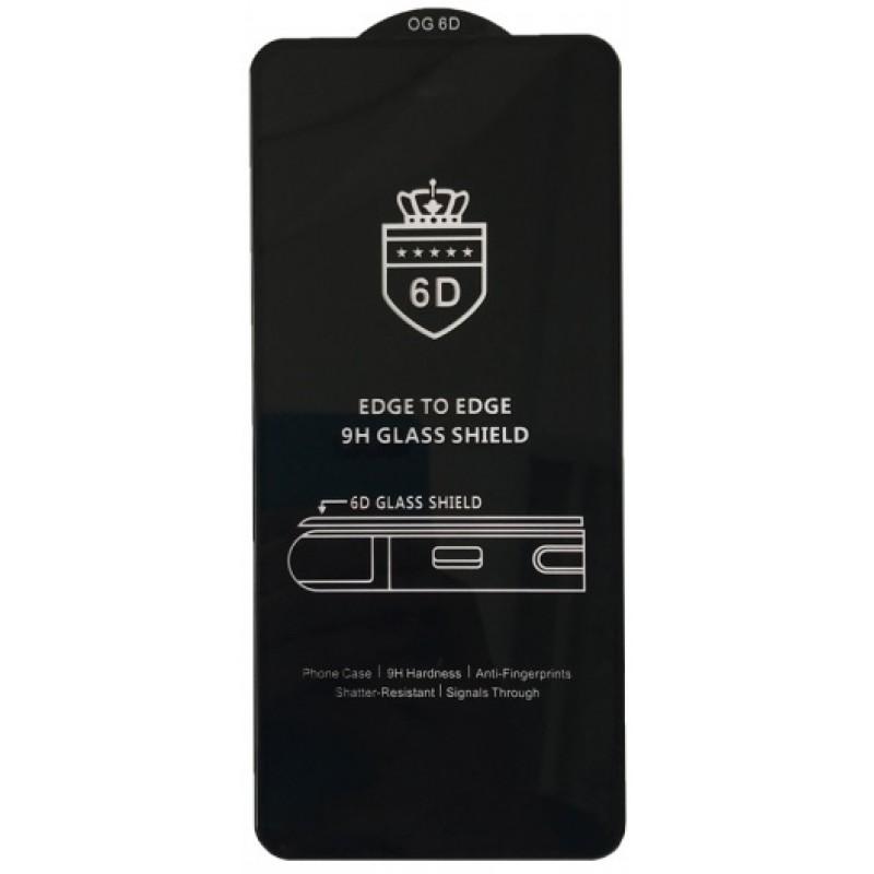 Захисне скло 6D OG Crown для Xiaomi Redmi Note 9S/Pro/Poco X3/Poco X3Pro/Note 10 Pro 4G/Note 11Pro 4G/5G/11T з чорною рамкою