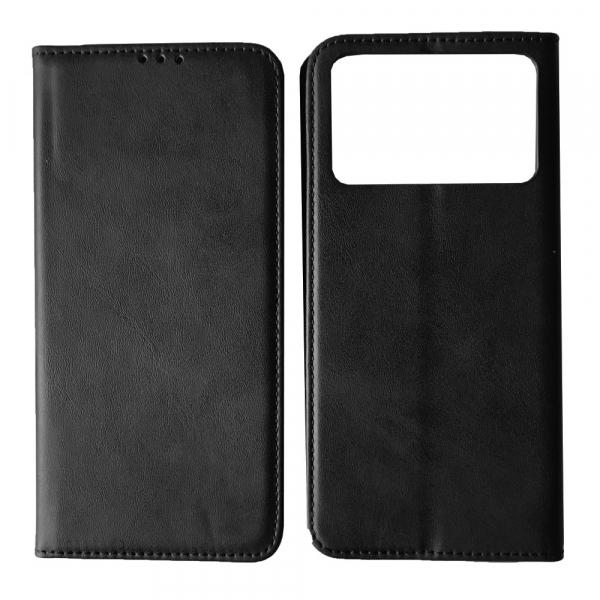Книжка Black TPU Magnet для Xiaomi Poco X6 Pro 5G чорна