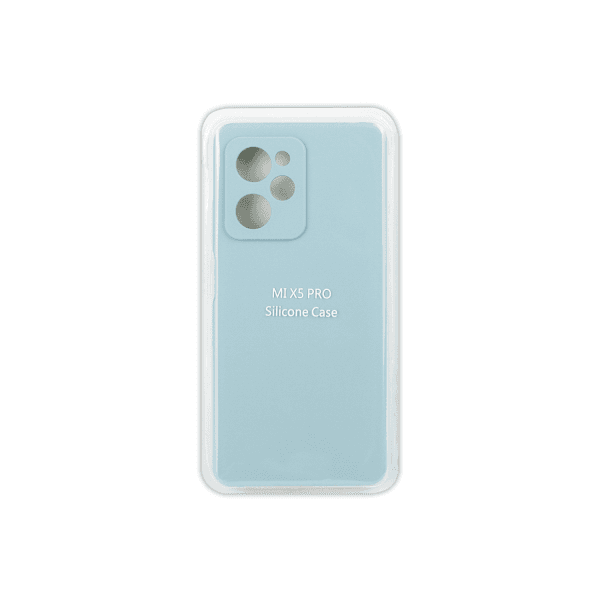 Silicone Case Full Protective No Logo для Xiaomi Poco X5 Pro (Pale Green)