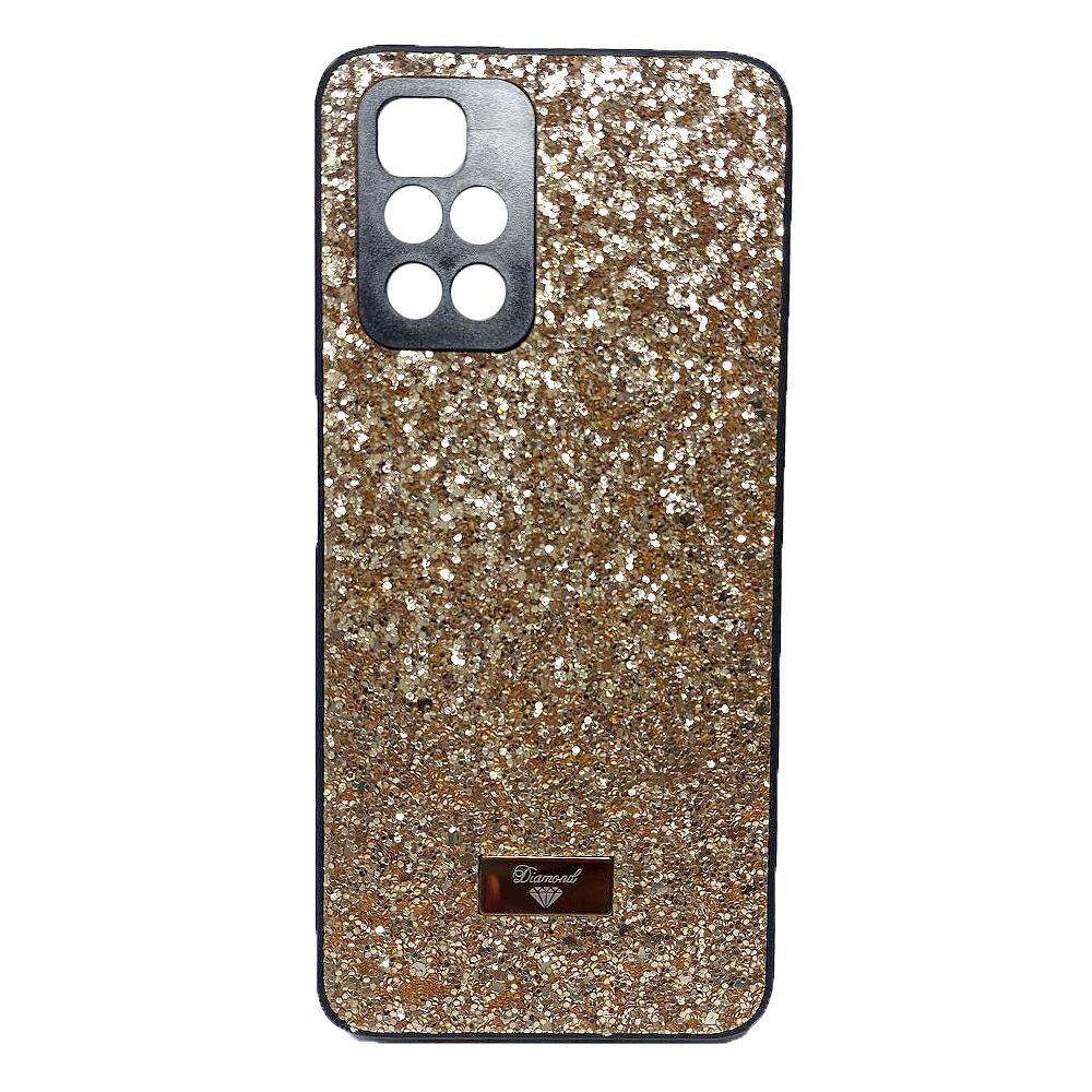 Накладка Bling Grainy Diamond Separate Camera для Xiaomi Redmi 10 (Золота)