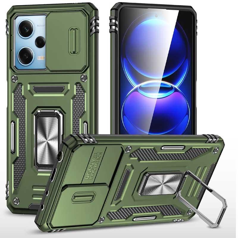 Накладка Camshield Army Ring для Xiaomi Redmi 12 Оливковий
