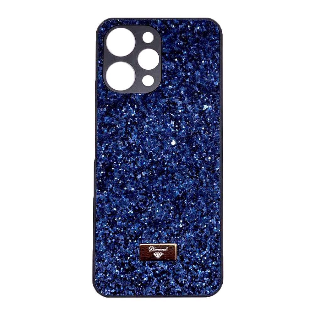 Накладка Bling Grainy Diamond Separate Camera для Xiaomi Redmi 12 4G/5G (Синя)