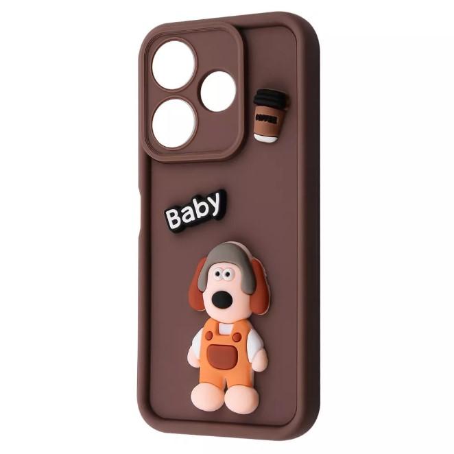 Чохол Pretty Toys для Xiaomi Redmi 13 4G/Poco M6 4G/Note 13R (Brown/Dog)