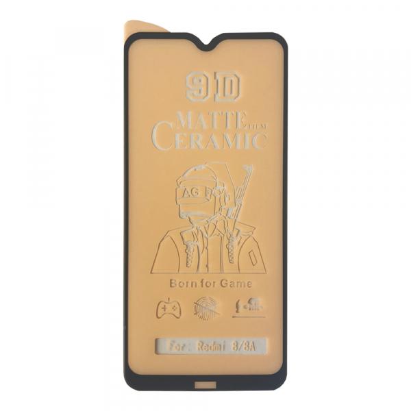 Гнучке скло Ceramic Matt для Xiaomi Redmi 8/8a матове з чорною рамкою