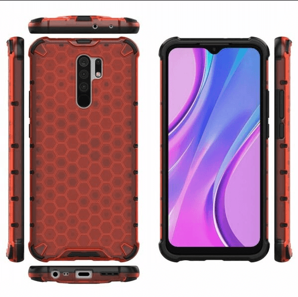 Чохол Honeycomb для Xiaomi Redmi 9 червоний