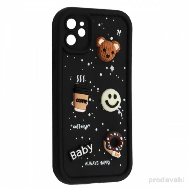 Чохол Pretty Toys для IPhone 11 (Black/baby donut)