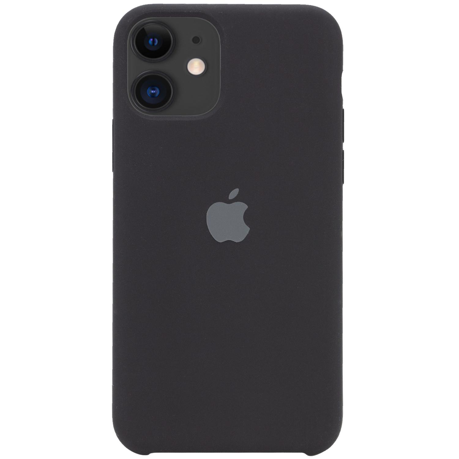 Silicone Case (AA) для iPhone 11 (6.1") (Black)