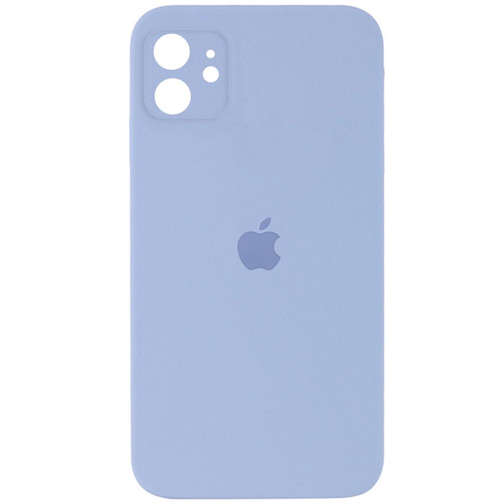 Silicone Case Square Full Camera Protective (AA) для iPhone 11 (Mist Blue)