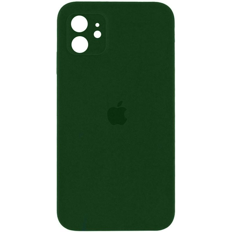 Silicone Case Square Full Camera Protective (AA) для iPhone 11 (Army Green)