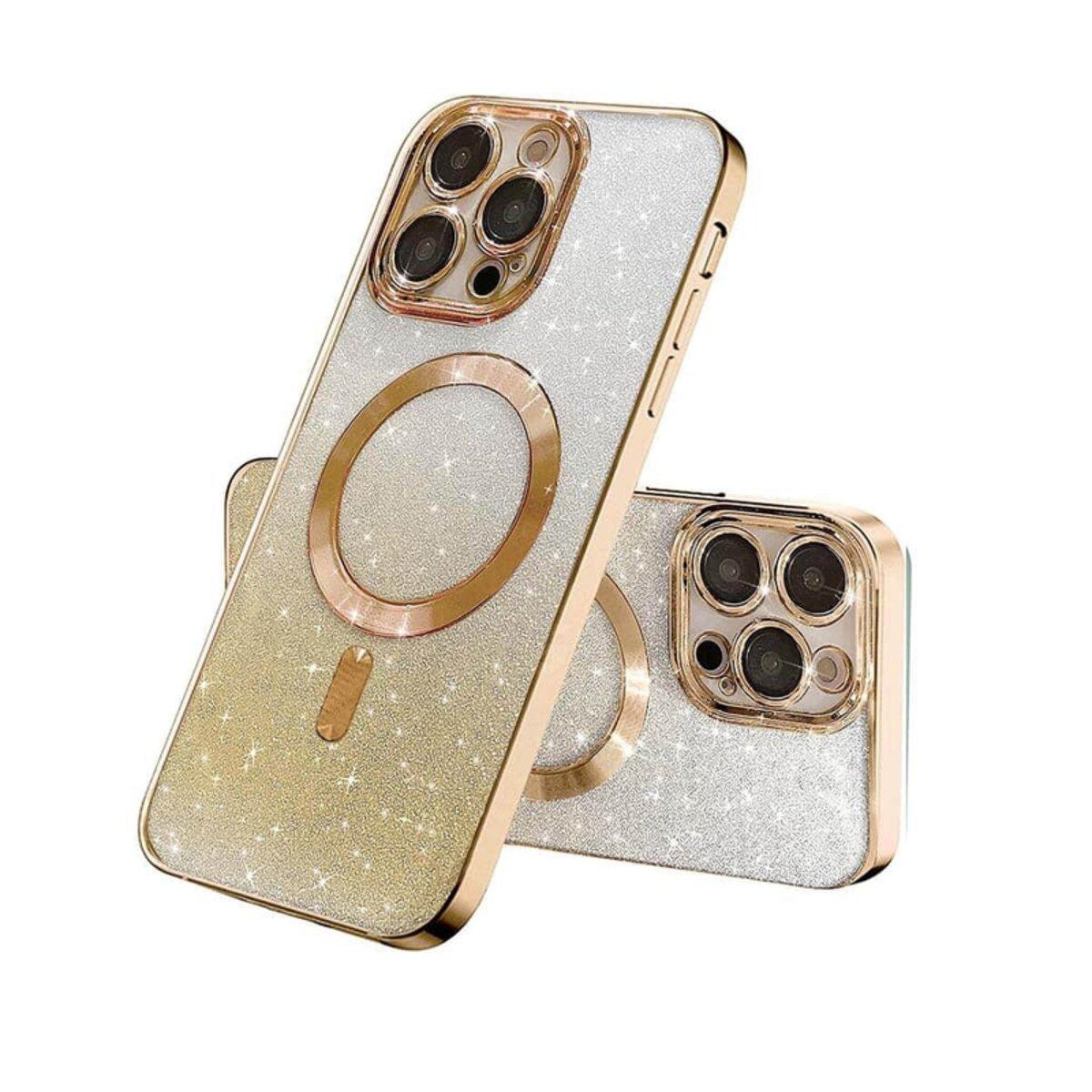 Чохол Shiny Magnetic для iPhone 14 Pro Max золотий