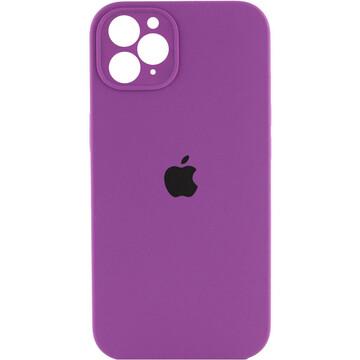 Silicone Case Square Full Camera Protective (AA) для iPhone 11 Pro (Grape)