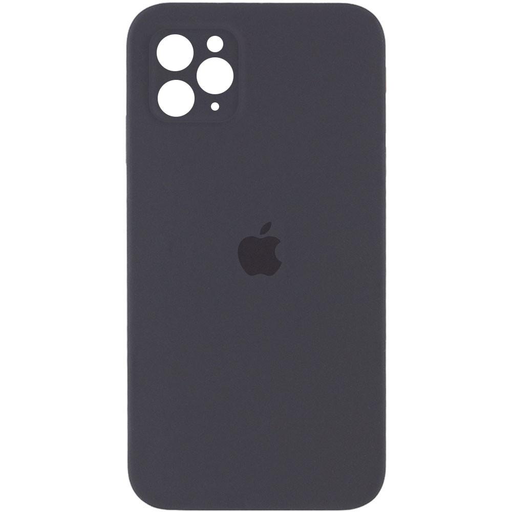 Silicone Case Square Full Camera Protective (AA) для iPhone 11 Pro Max (6.5") (Dark gray)