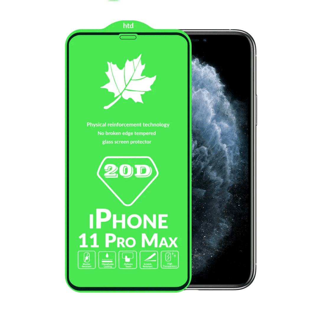 Захисне скло DK Full Glue 20D для iPhone Xs Max/11 Pro Max