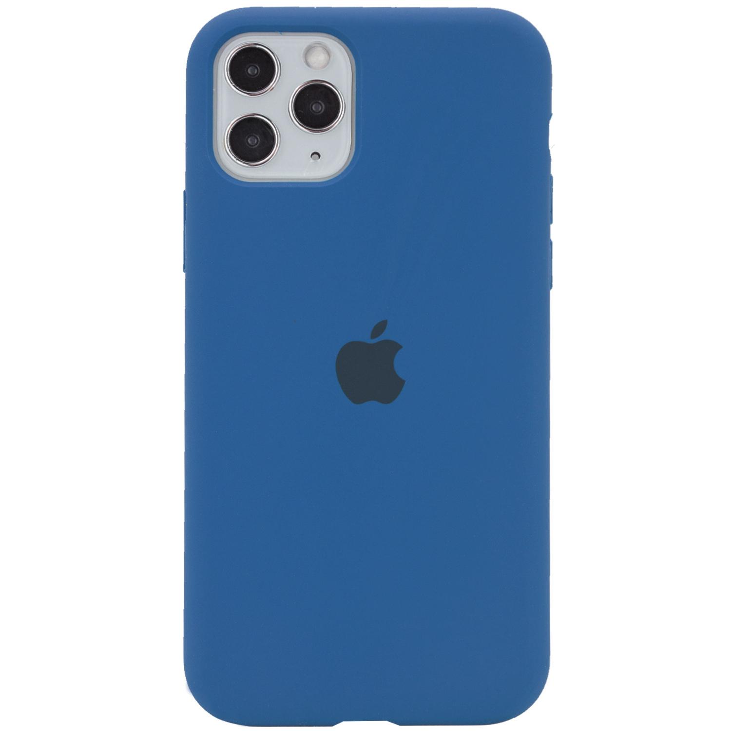 Silicone Case Full Protective (AA) для iPhone 11 Pro Max (6.5") (Navy Blue)