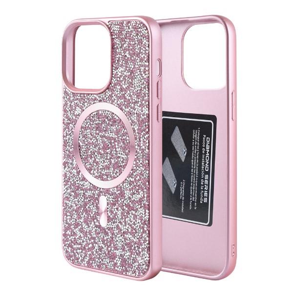 Чохол Swarovski Stand Case with MagSafe для iPhone 16 Pro Max Pink
