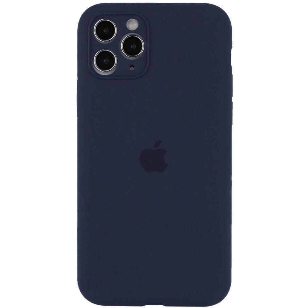 Silicone Case Full Camera Protective (AA) для iPhone 12 Pro Max (Midnight Blue)