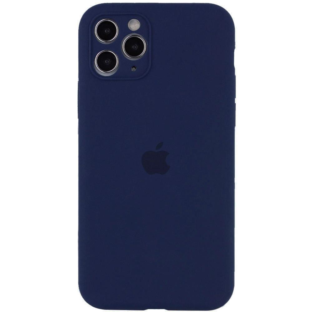 Silicone Case Full Camera Protective (AA) для iPhone 12 Pro Max (Deep navy)