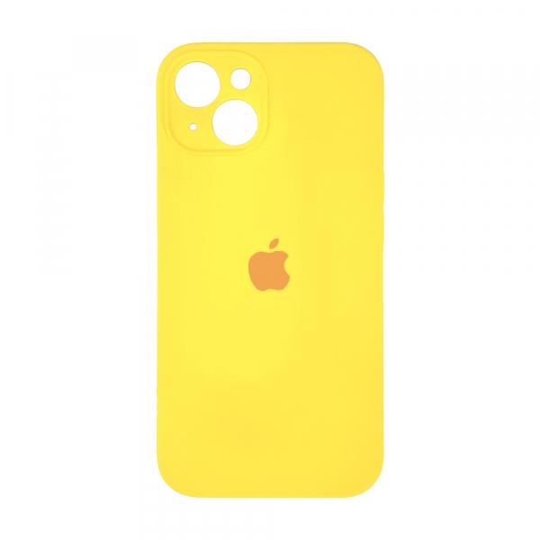 Silicone Case Full Camera Protective (AA) для iPhone 13 (Yellow)