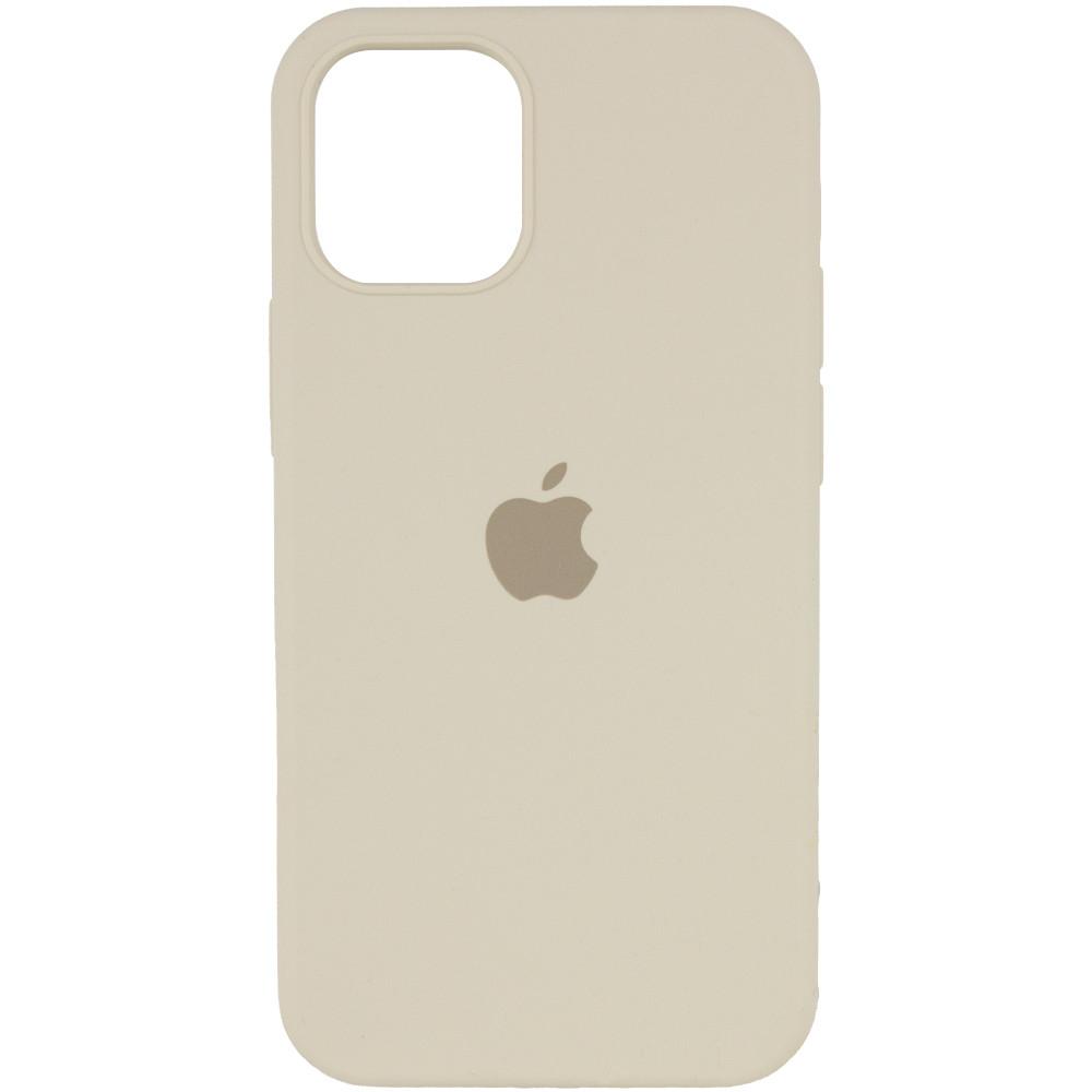 Silicone Case Full Protective (AA) для iPhone 15 PRO MAX (Antique White)