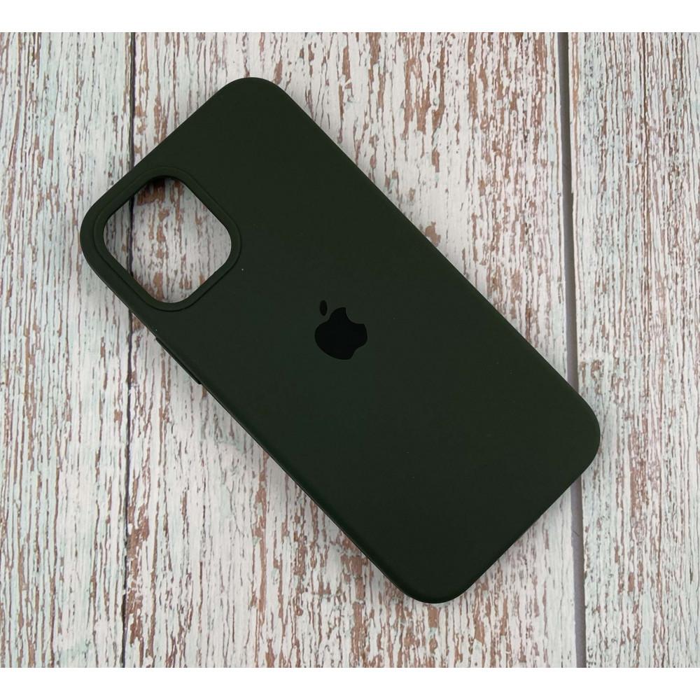 Silicone Case Full Protective (AA) для iPhone 11 Pro Max (Oliva)