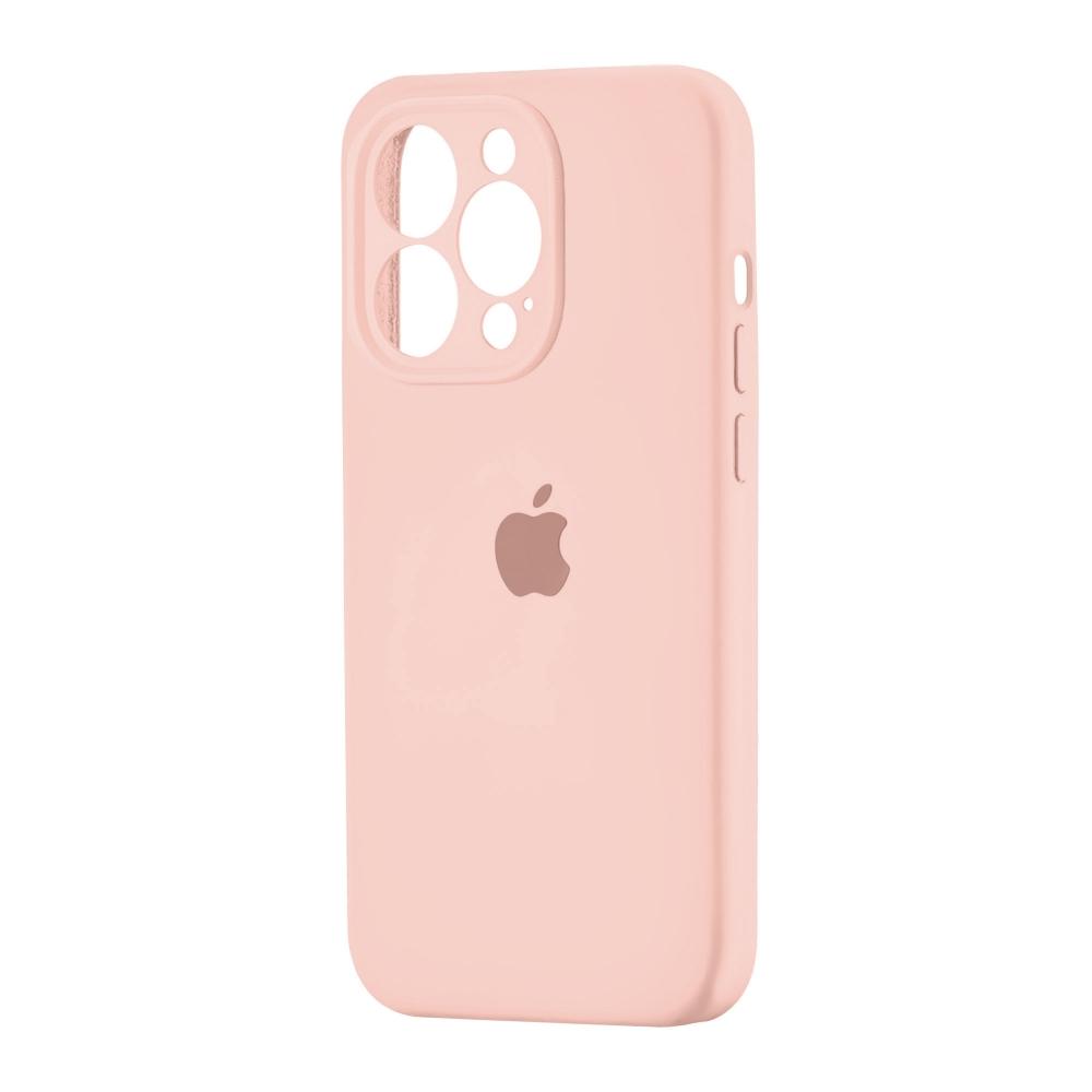 Silicone Case Square Full Camera Protective (AA) для iPhone 13 Pro (Pink Sand)