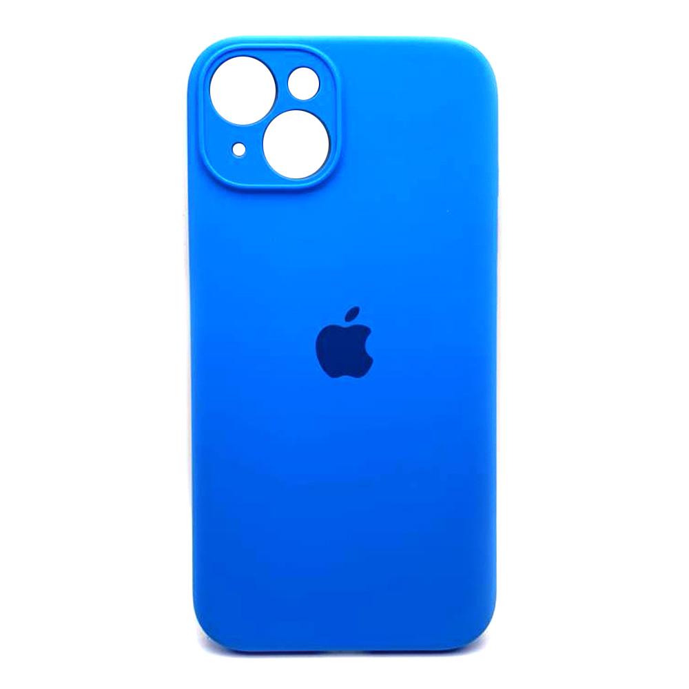 Silicone Case Full Camera Protective (AA) для iPhone 14 (Light blue)