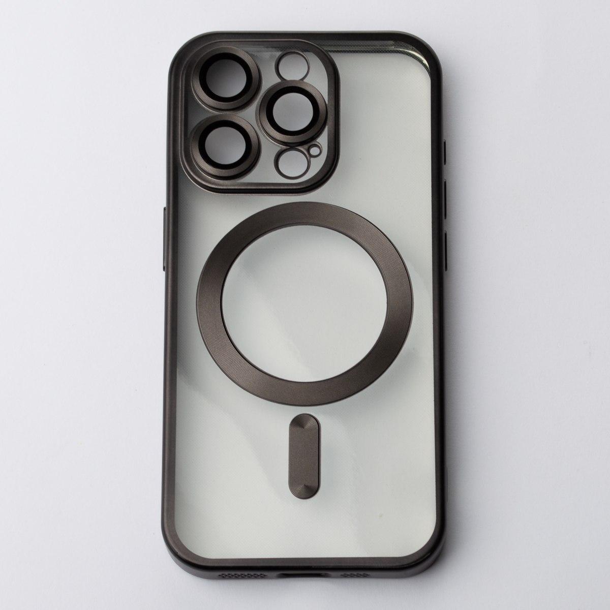Накладка Metal Matte Case MagSafe для iPhone 16 Pro Max (black titanium)