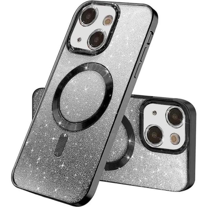 Чохол Shiny Magnetic для iPhone 14 чорна