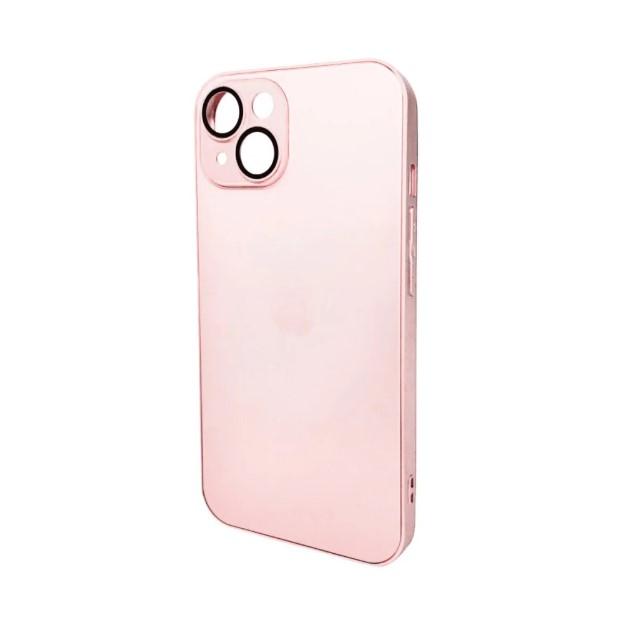 Чохол AG Glass Matt Frame Color Logo для  iPhone 15 Chanel Pink