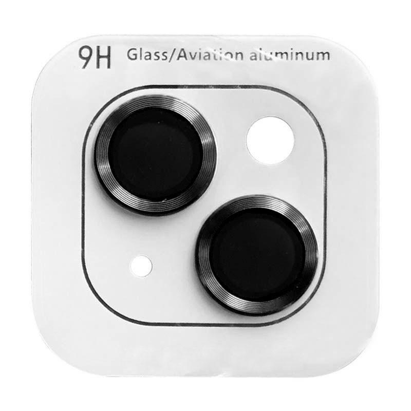 Захисне скло Metal Classic на камеру (в упак.) для  iPhone 15 (6.1") / 15 Plus (6.7") (Black)
