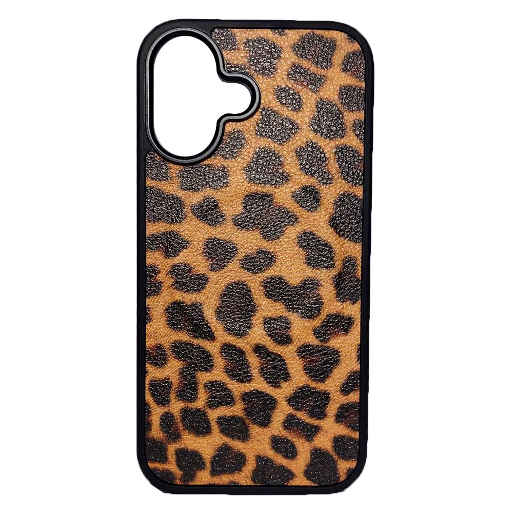 Накладка Mix Leopard Leather MagSafe для IPhone 16 Леопард великі плями