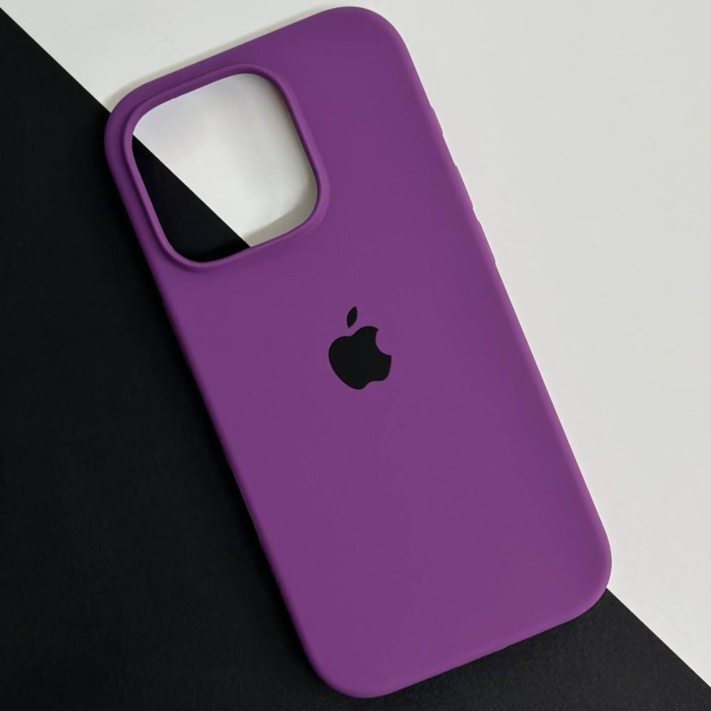 Silicone Case Full Protective (AA) для iPhone 16 Pro Max (Ultra violet)
