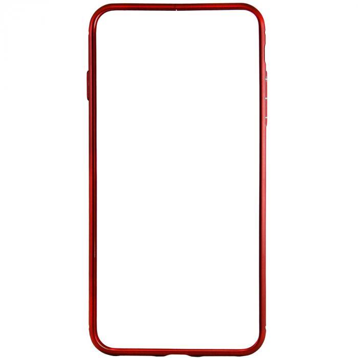 Бампер Metal Invisible Lock для  iPhone 7 Plus/8 Plus (червоний)