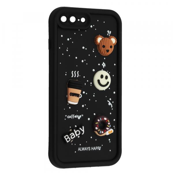 Чохол Pretty Toys для IPhone 7 Plus / 8 Plus (Black/Always Happy)