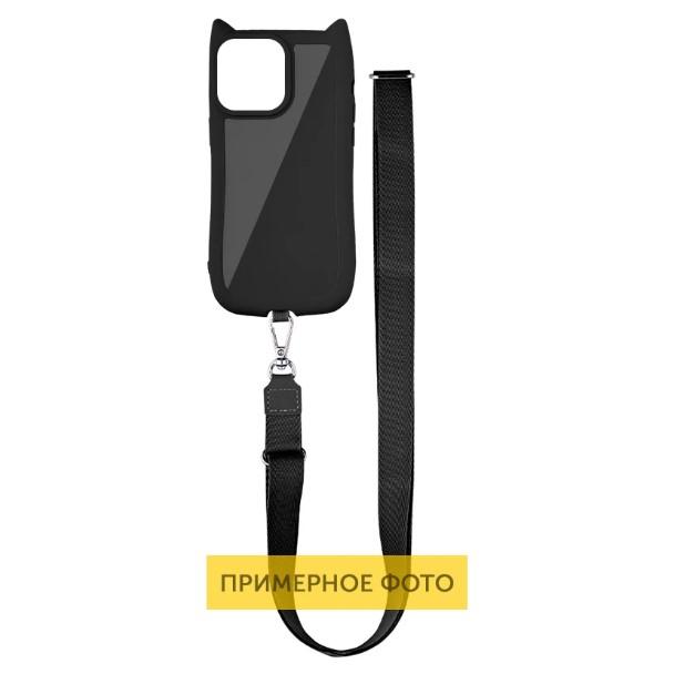 Чохол TPU Cat with straps для iPhone 7/8/SE 2020 (Black)