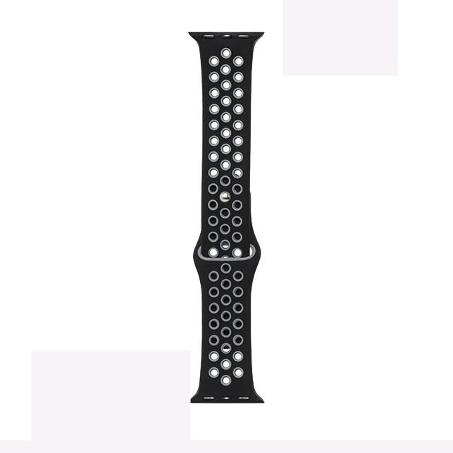 Ремінець Sport Band  для Apple Watch 42/44mm Чорно-сірий