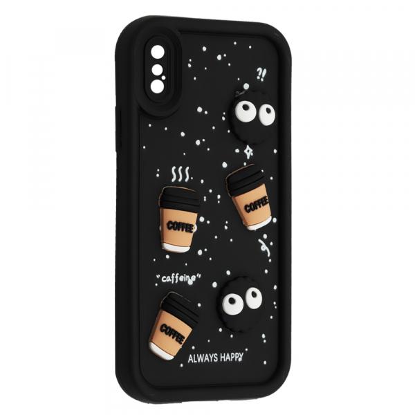 Чохол Pretty Toys для IPhone X/Xs (Black/Always Happy)