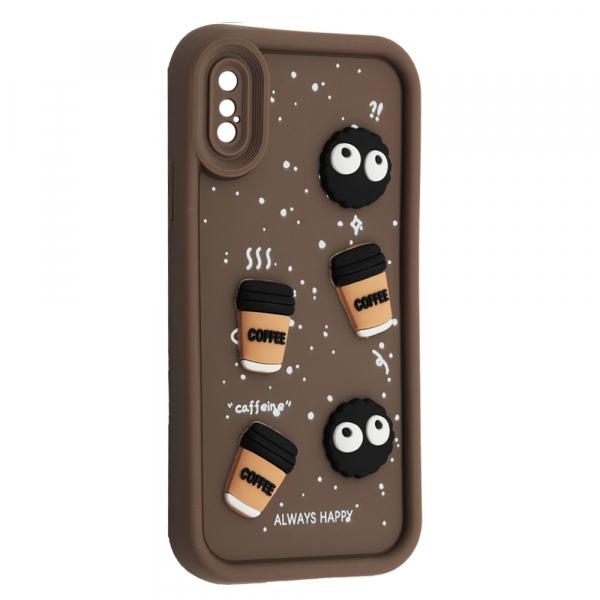 Чохол Pretty Toys для IPhone X/Xs (Brown/Always Happy)