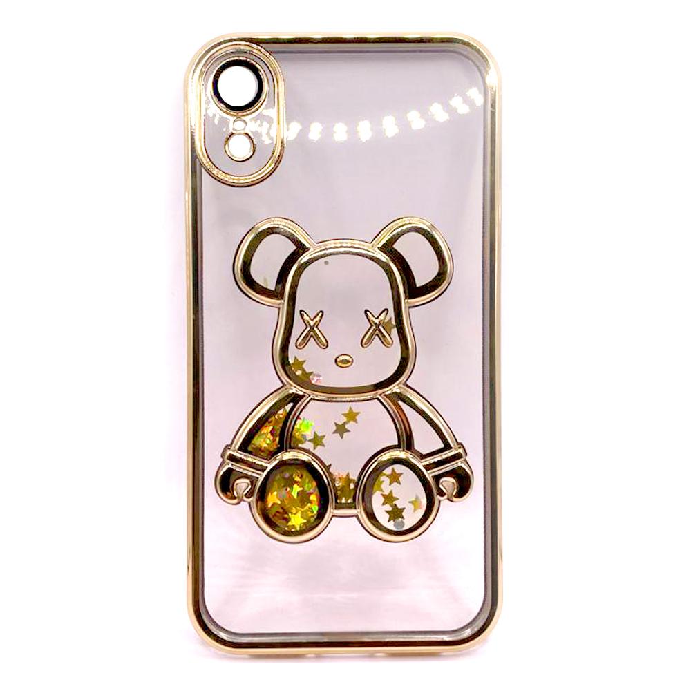 Накладка Cute Shining Bear для IPhone XR золота